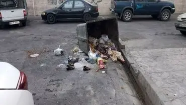 واکنش شهرداری به واژگونی یک مخزن زباله در جنوب تهران