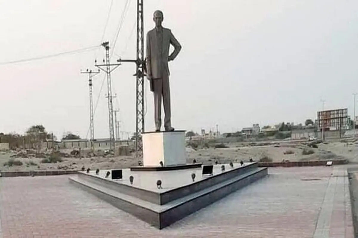 مجسمه محمد علی جناح در بلوچستان پاکستان منفجر شد + عکس