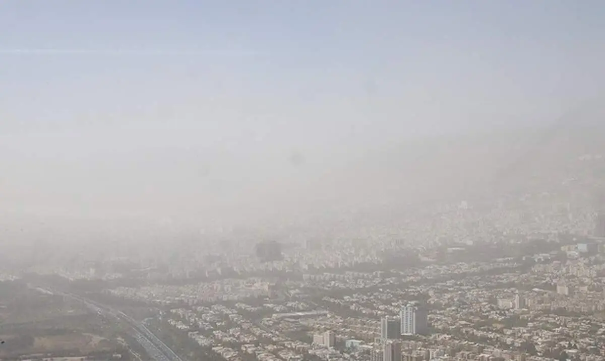 تهران غرق در گرد و غبار شدید به روایت تصویر