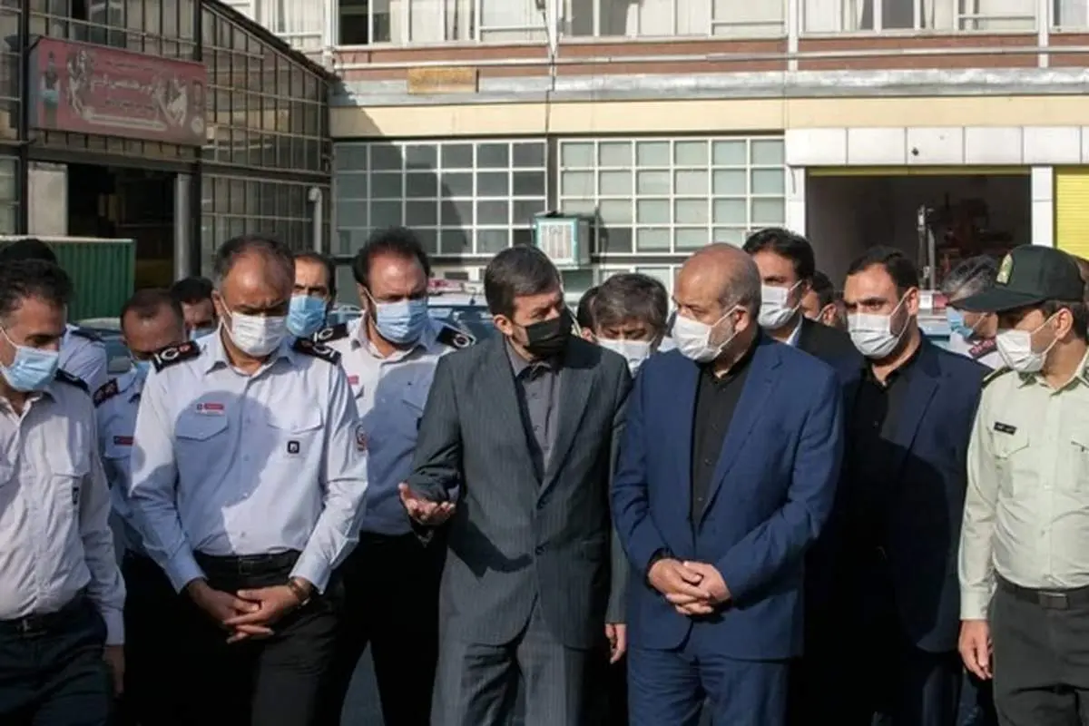 بازدید سرزده وزیر کشور از ایستگاه میدان حسن آباد آتش نشانی تهران