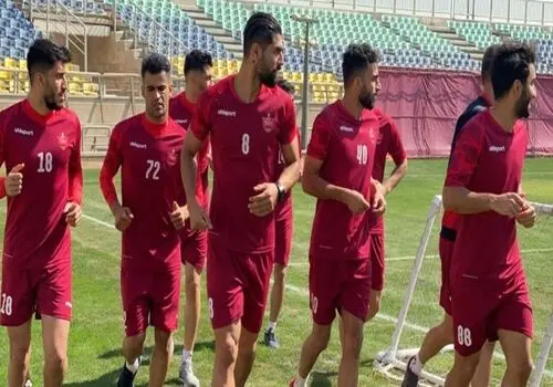 مهمان ویژه تمرین امروز پرسپولیس+ عکس