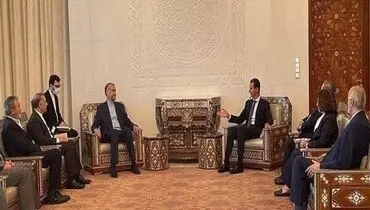 دیدار و گفتگوی امیرعبداللهیان با بشار اسد