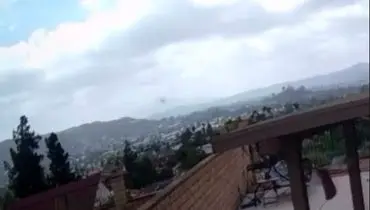 لحظه سقوط یک هواپیمای کوچک در کالیفرنیا + فیلم