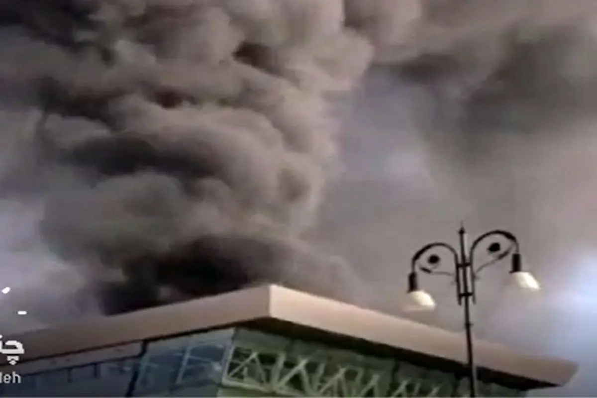 آتش سوزی وحشتناک در مرکز تجاری باکو+ فیلم