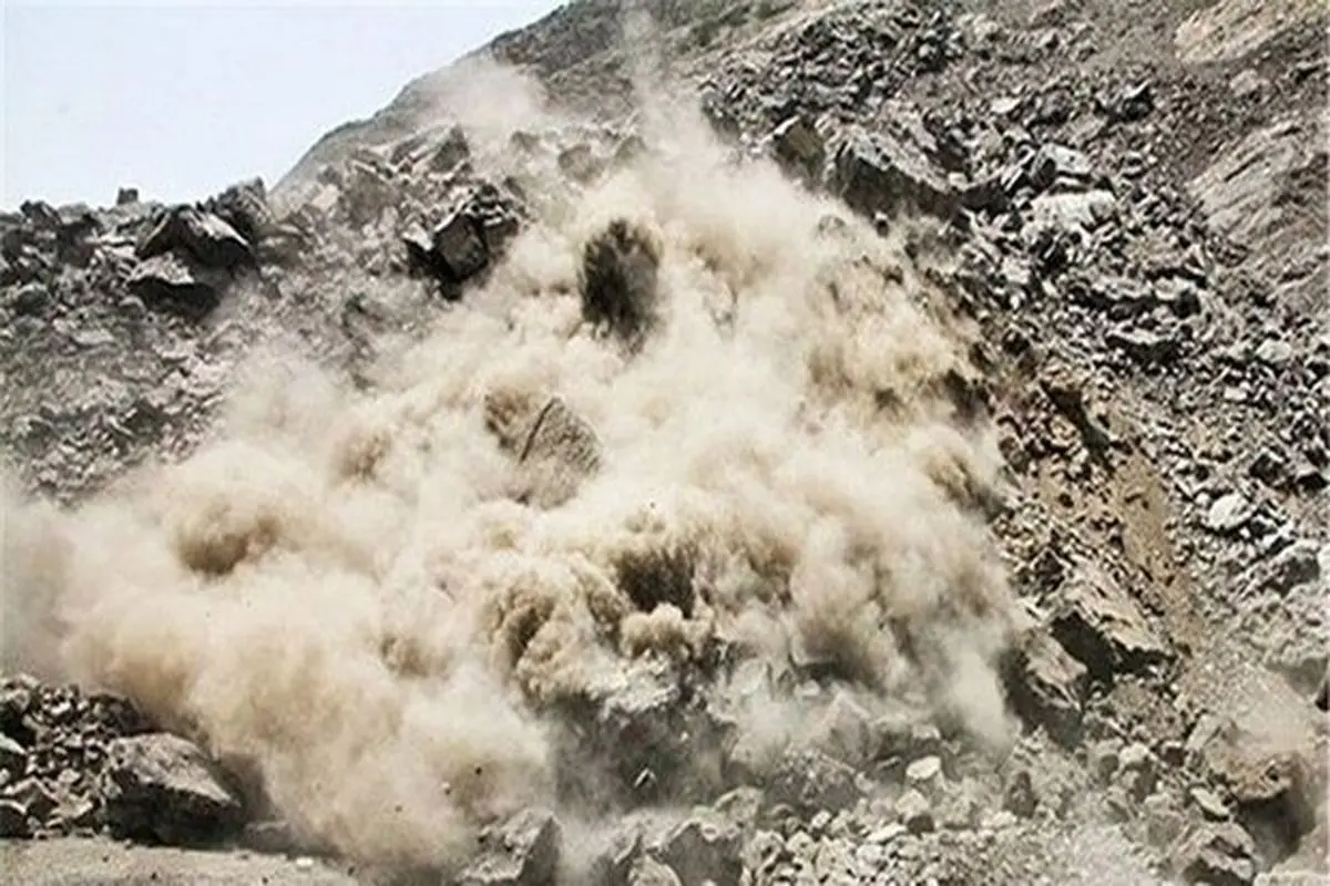 ریزش کوه دمه شیمبار در زلزله خوزستان + فیلم