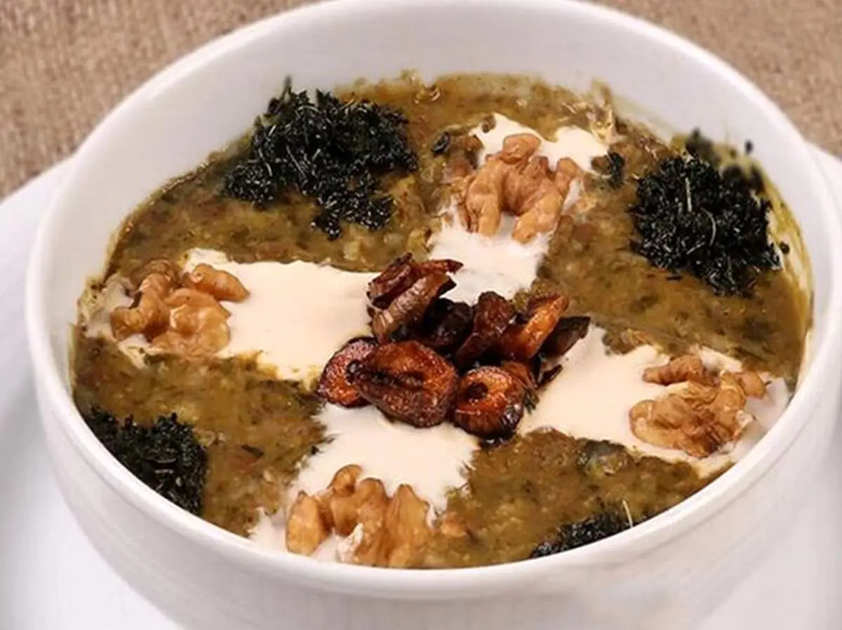 طرز تهیه آش شله قلمکار