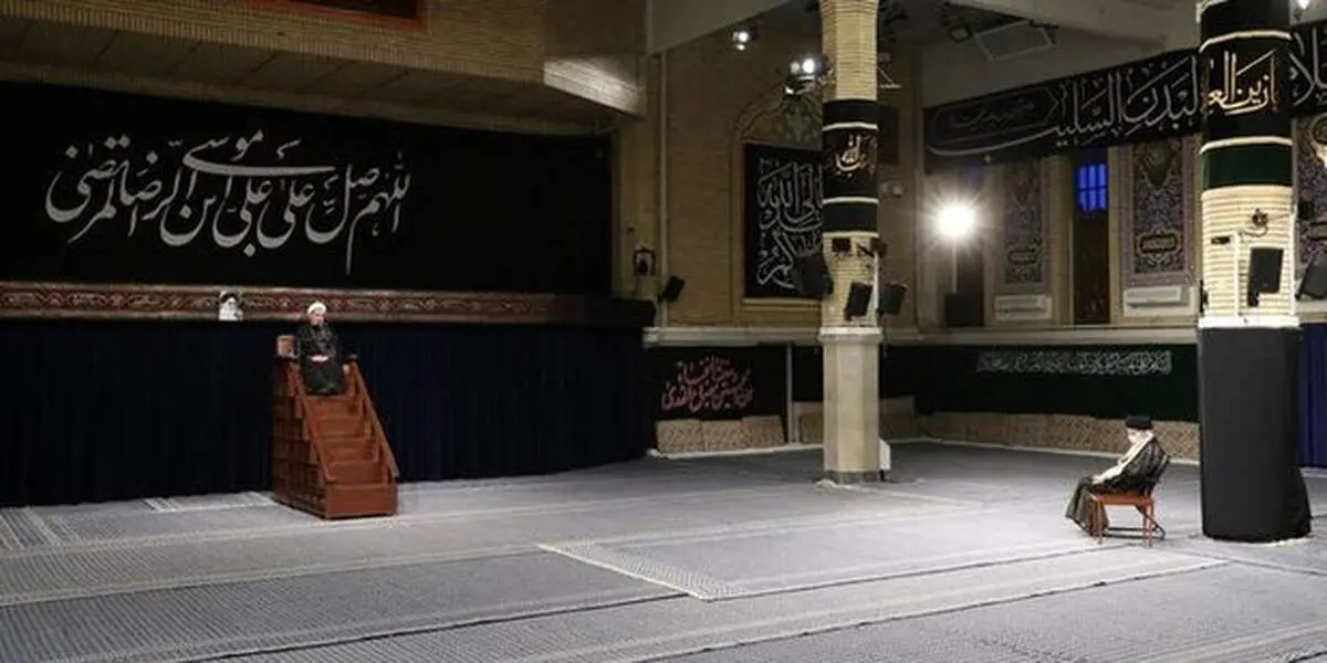 مراسم عزاداری با حضور رهبر انقلاب برگزار شد
