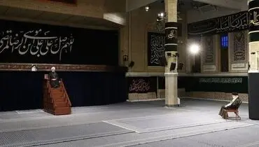 مراسم عزاداری با حضور رهبر انقلاب برگزار شد