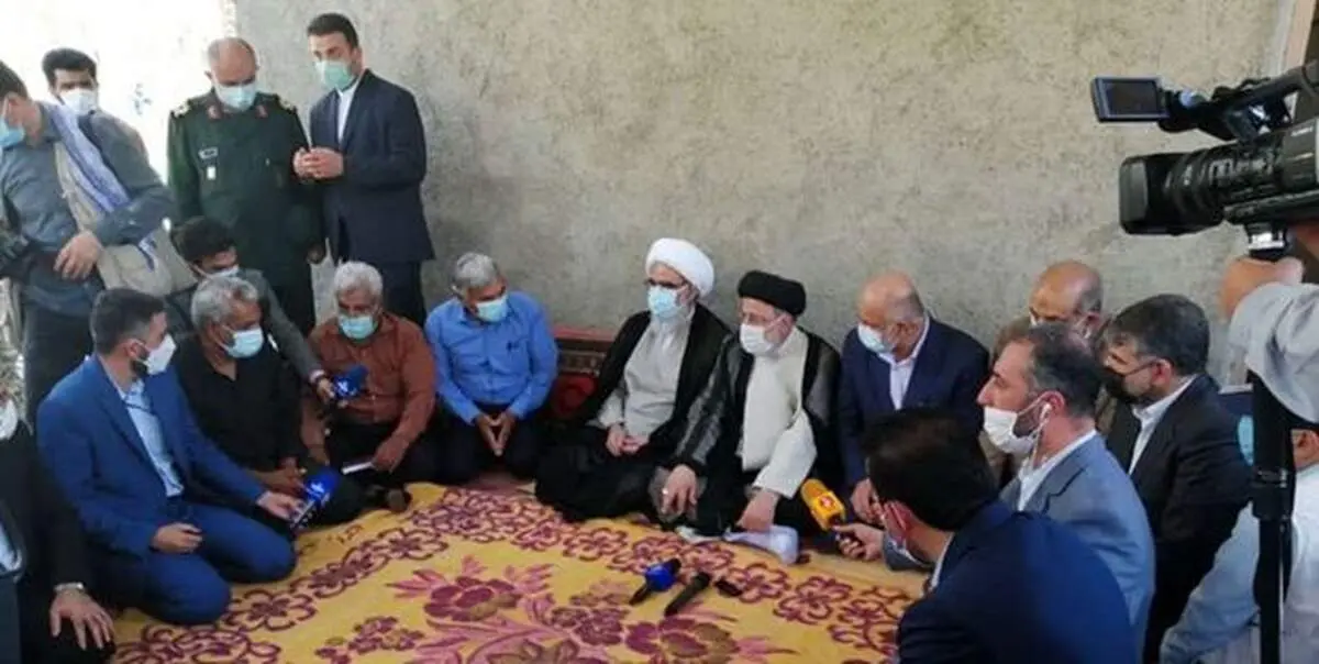 تعجب جوان تنگستانی از حضور رئیس جمهور در نخلستان های اهرم + فیلم