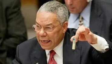سخنرانی جنجالی کالین پاول در شورای امنیت؛ ارئه مدارک جعلی برای حمله به عراق! +فیلم