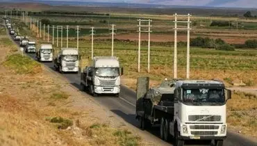 ورود کامیون های ایرانی به قره باغ ممنوع شد