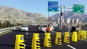 مسدود شدن آزاد راه تهران- شمال تا سوم آبان