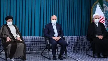 دیدار جمعی از مسئولان نظام و میهمانان کنفرانس وحدت اسلامی با مقام معظم رهبری