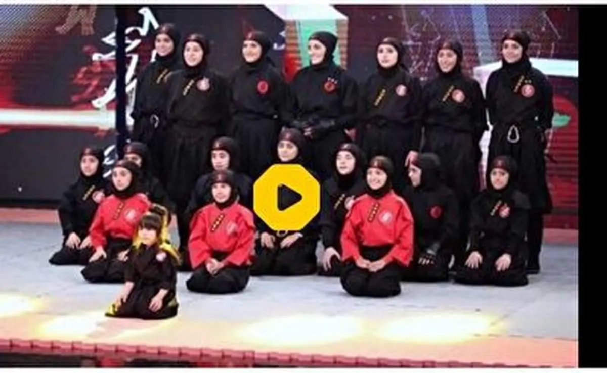نمایش جالب دختران نینجا مقابل رئیس جمهور+ فیلم