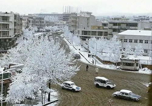 تصاویری رویایی از تهران برفی؛ ۵۰ سال پیش