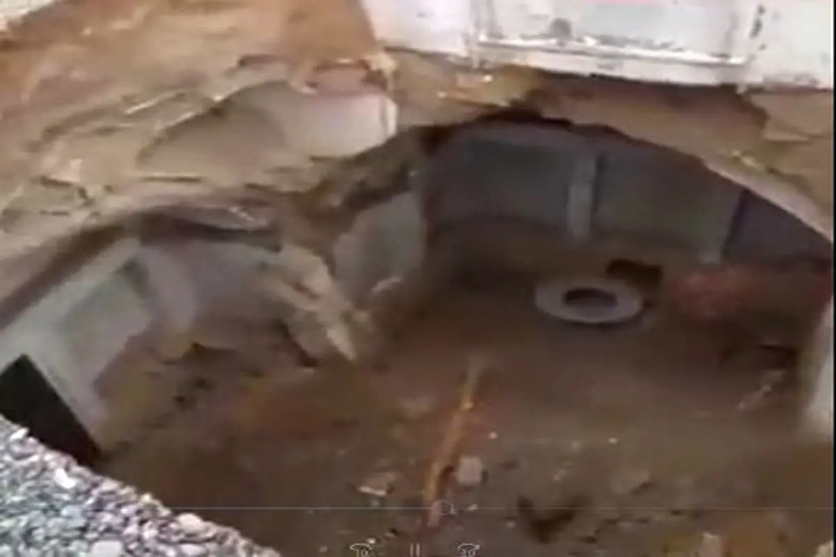 باران، خانه‌ای قدیمی در کاشان را از زیر خاک آشکار کرد + فیلم