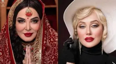 گریم بازیگران ایرانی با الهام از چهره‌های مشهور جهان+عکس