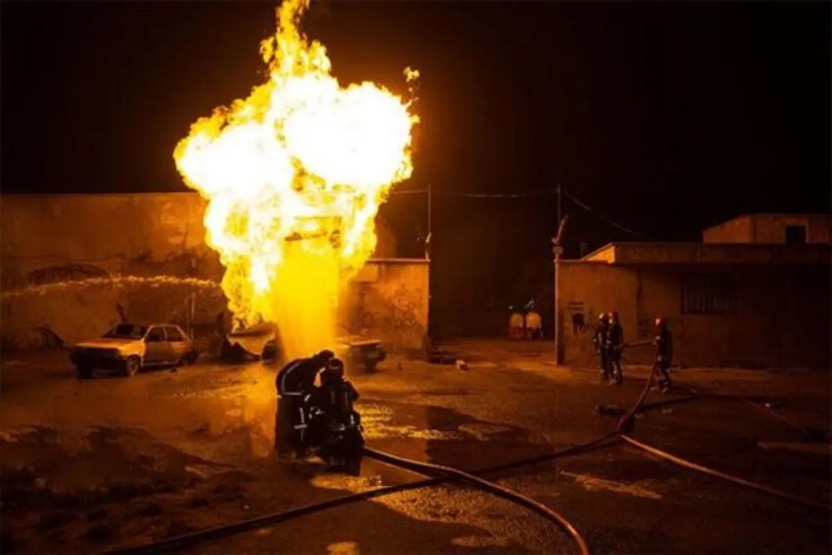 انفجار محل عرضه گاز مایع در پل فردیس +فیلم