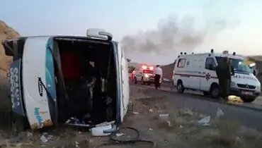 حادثه برای اتوبوس کارگران معدن چادرملو + جزئیات/ ۲۹ نفر مصدوم شدند