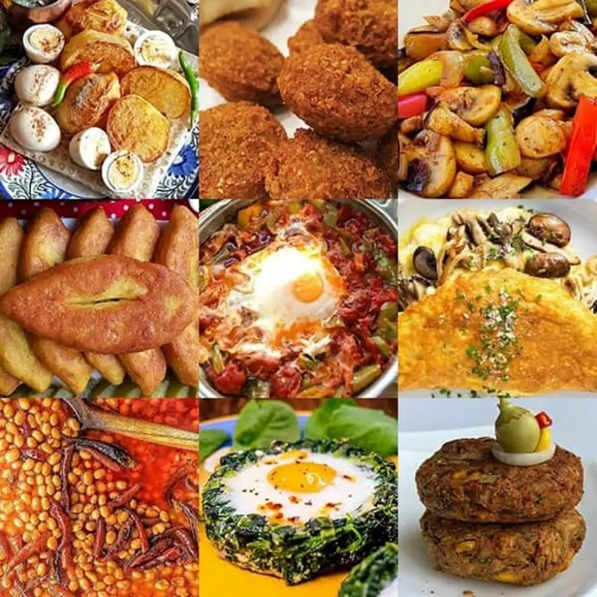 آموزش انواع غذاهای نونی و بدون گوشت سریع و آسان