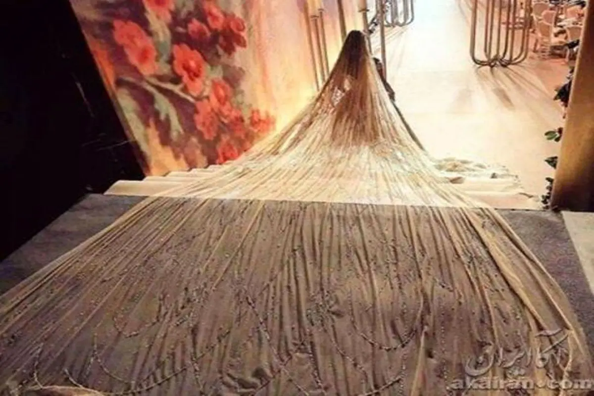سوژه شدن لباس عروسی خاص زن ثروتمند لبنانی! عکس
