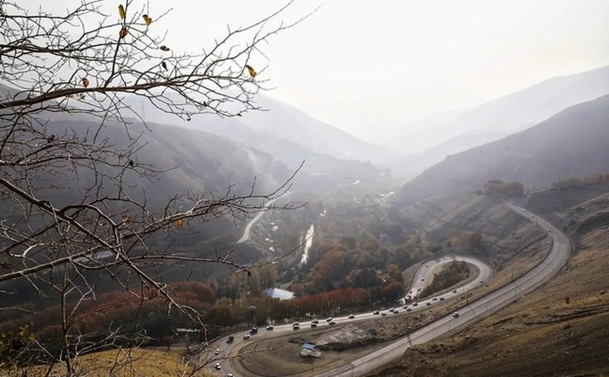 طبیعت زیبای جاده چالوس در پاییز