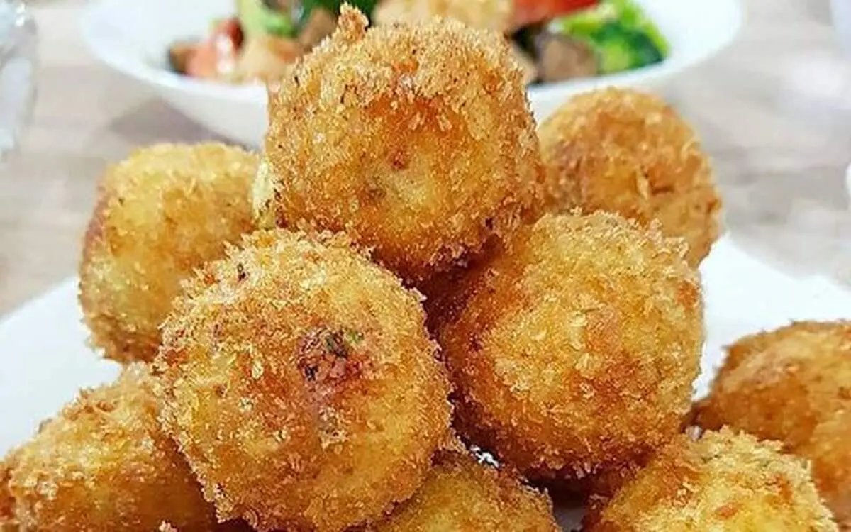 طرز تهیه توپک پنیری ، ترد و خوشمزه