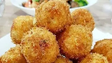 طرز تهیه توپک پنیری ، ترد و خوشمزه