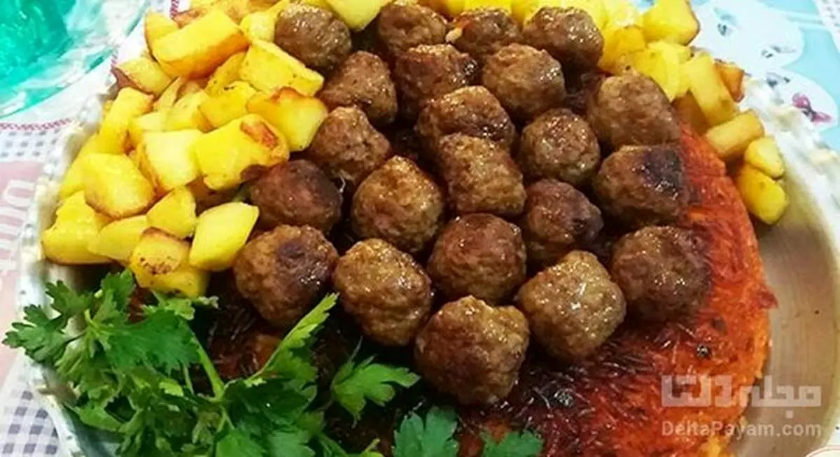 طرز تهیه گوجه پلو با گوشت قلقلی