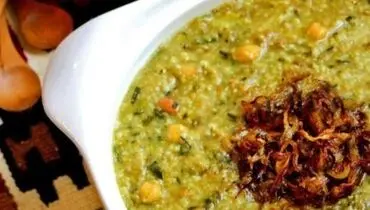 دستور پخت آش سبزی شیرازی سنتی