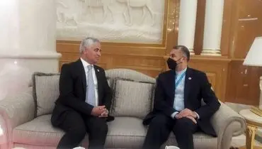 دیدار وزیر امورخارجه ایران با دبیرکل اکو