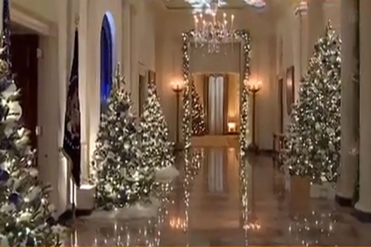 رونمایی از تزئینات کریسمسی کاخ سفید+ فیلم