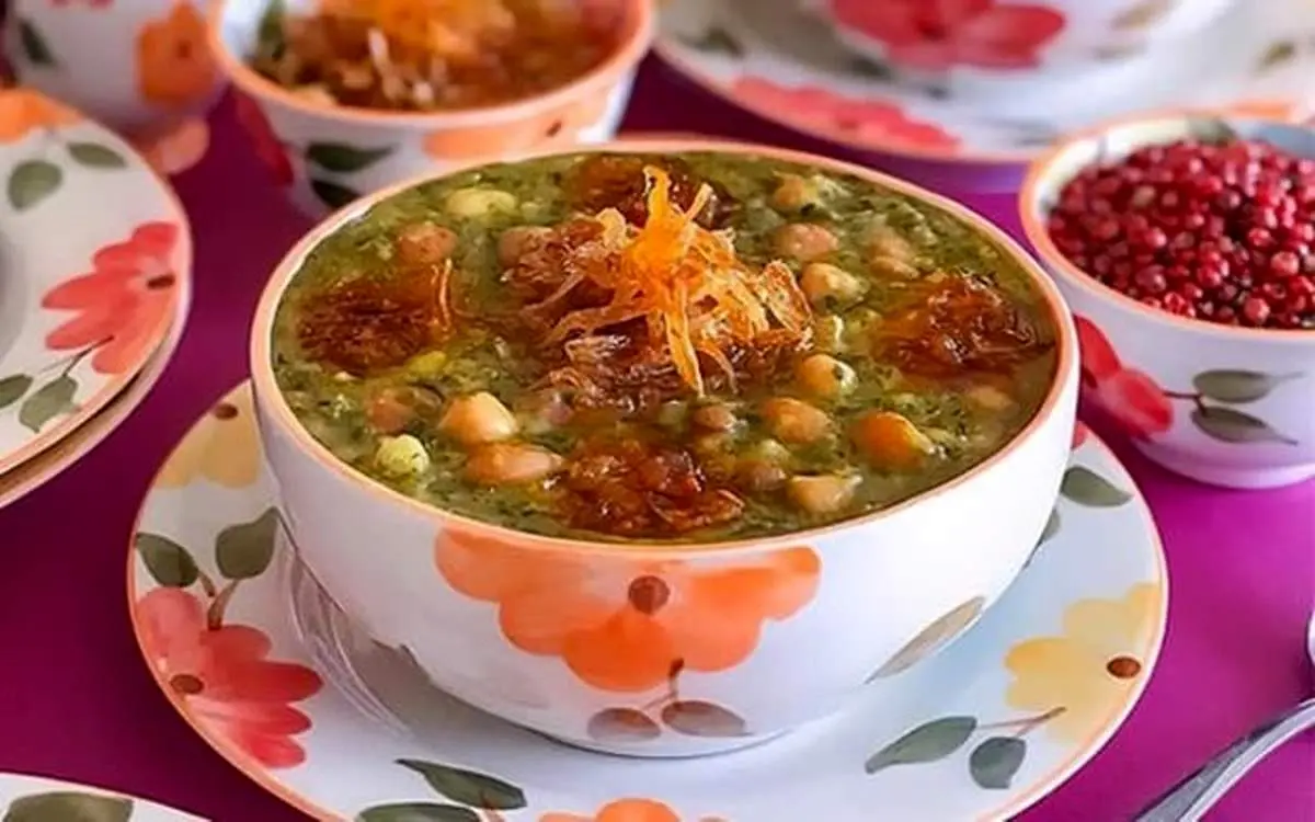 طرز تهیه آش گندم