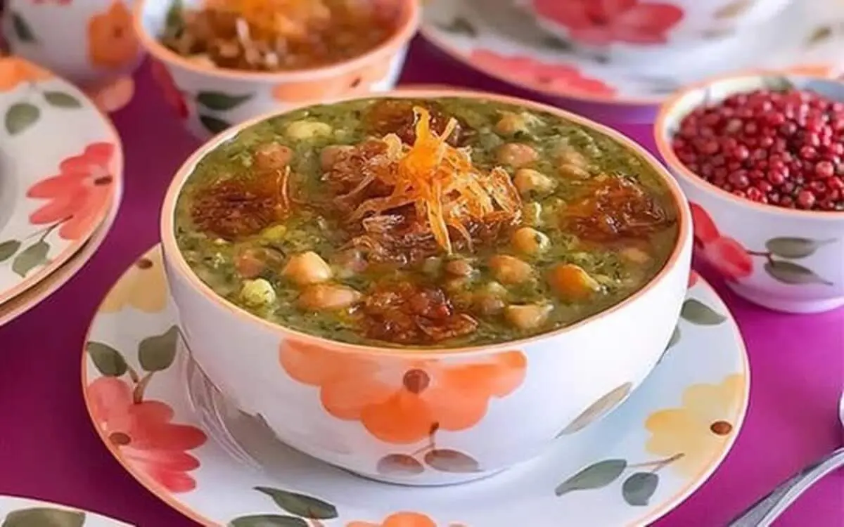 طرز تهیه آش گندم