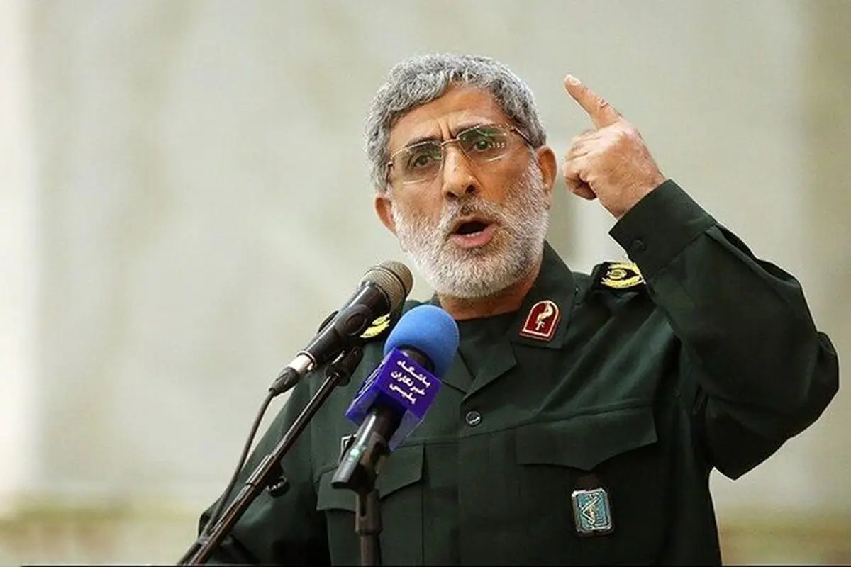 سردار قاآنی : با کوچکترین حرکت دندانتان را خرد میکنیم / جغرافیای اطراف ایران را ترک کنید