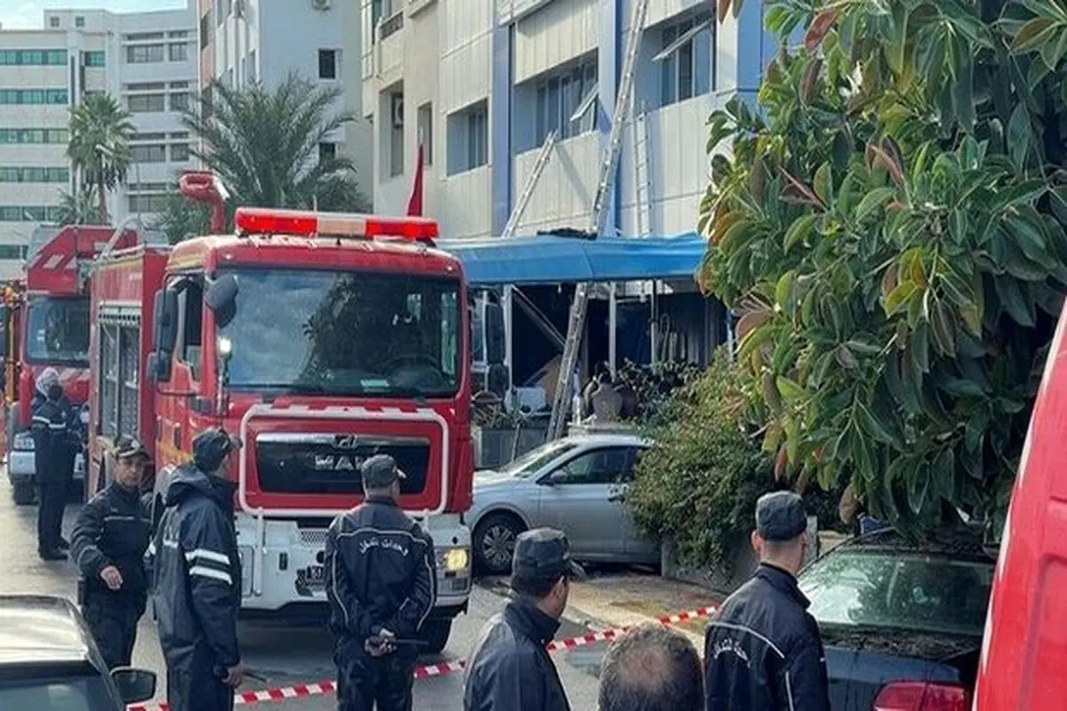 وقوع آتش‌سوزی در مقر حزب «النهضه» تونس