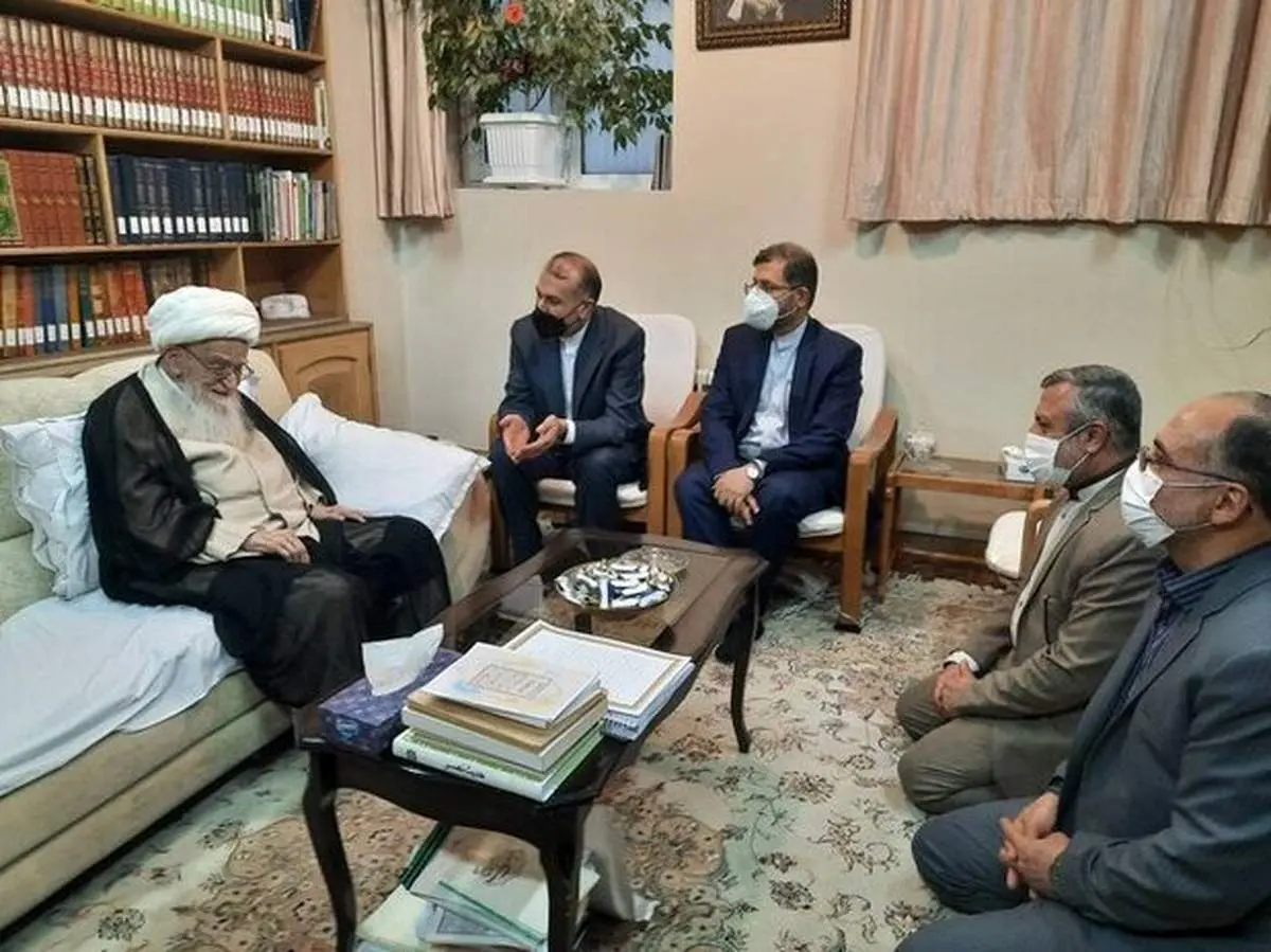 گزارش اینستاگرامی وزیر امور خارجه از دیدار اخیرش با تعدادی از مراجع تقلید در قم