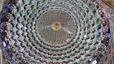 شکوه معماری رواق الله وردی خان در حرم مطهر رضوی‎‎