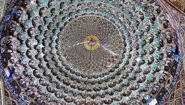 شکوه معماری رواق الله وردی خان در حرم مطهر رضوی‎‎