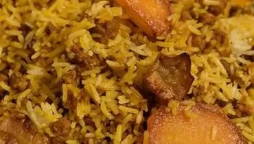 طرز تهیه بادمجان پلو