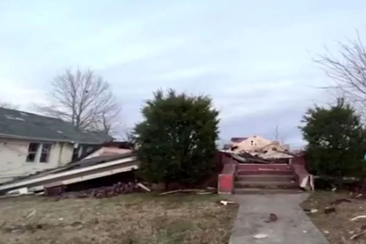 طوفان خانه‌های آمریکایی را با خاک یکسان کرد+ فیلم
