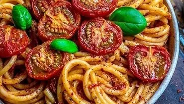 طرز تهیه اسپاگتی گوجه فرنگی