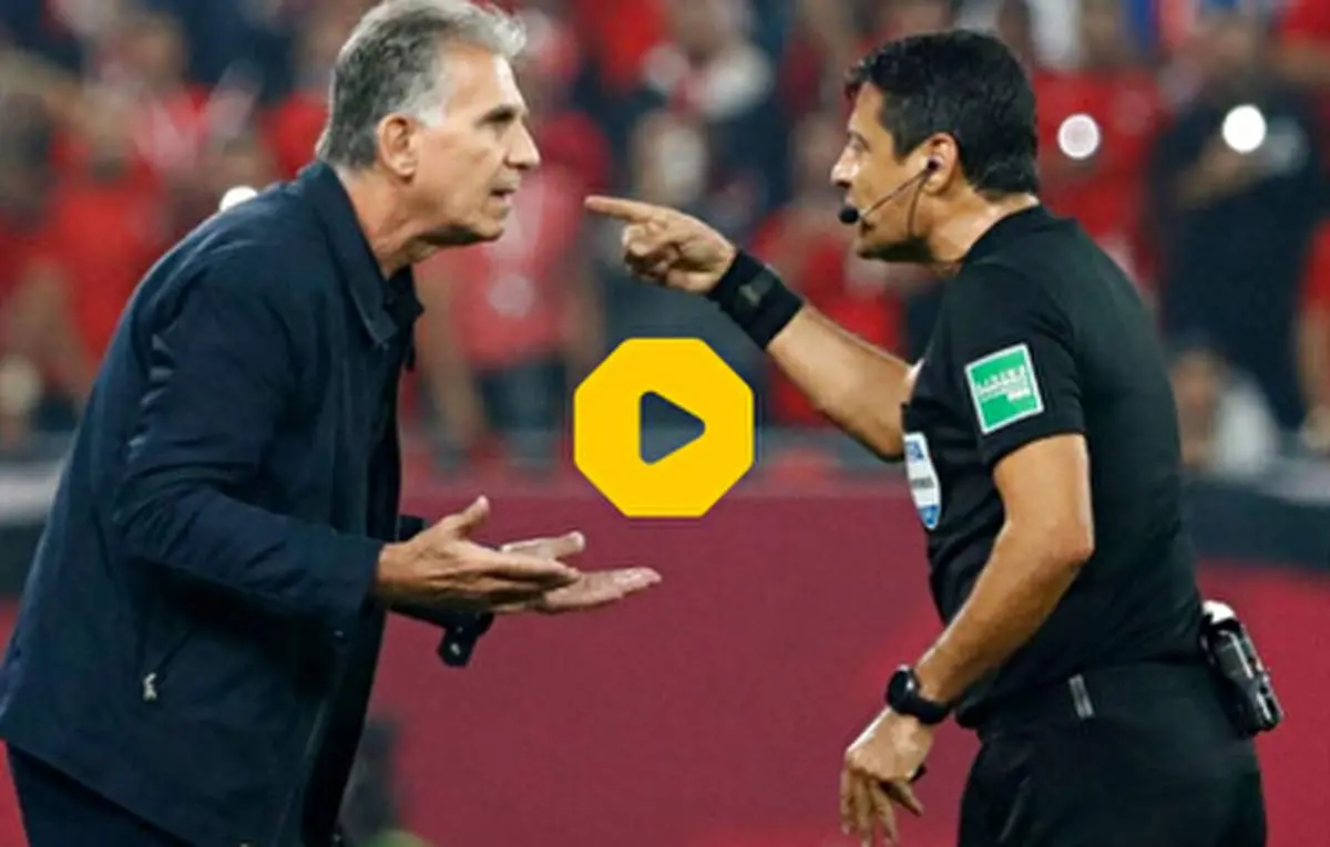 بحث و مشاجره فغانی با کارلوس کی‌روش در دیدار مقابل تونس+ فیلم