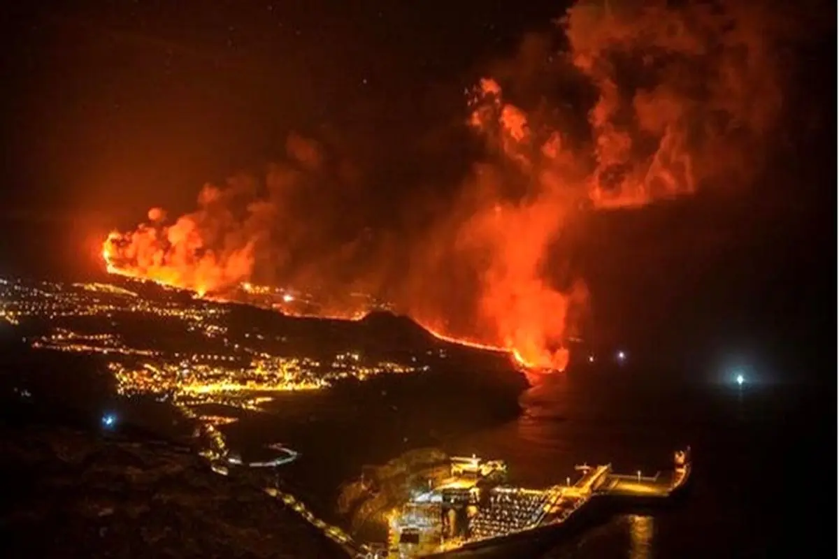 تصاویر خسارت های ناشی از فوران آتشفشان + فیلم
