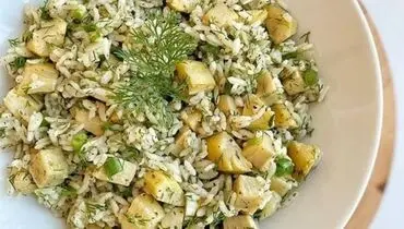 طرز تهیه پلو کنگر فرنگی