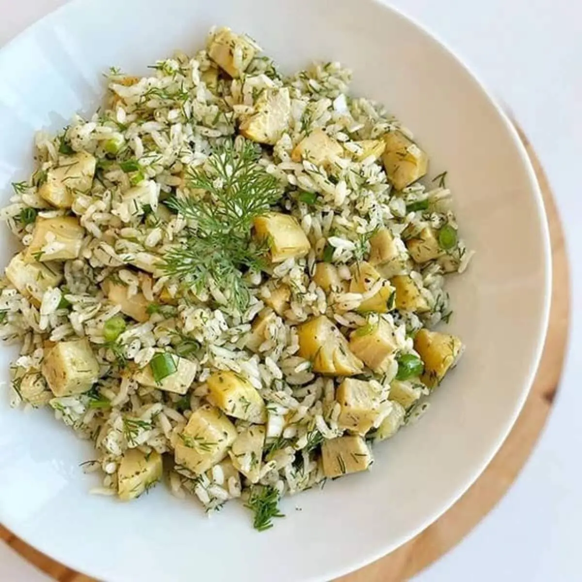 طرز تهیه پلو کنگر فرنگی