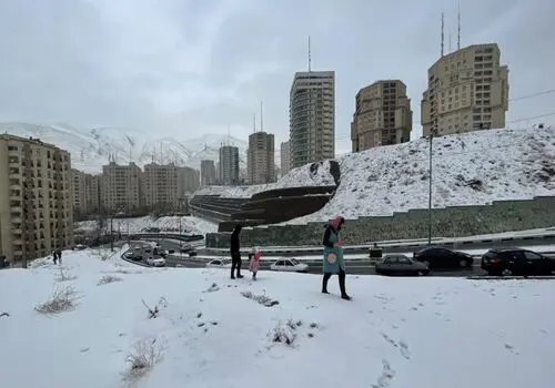 بارش برف، تهران و ۲۱ استان دیگر را سفیدپوش کرد