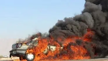 ۵ نفر در تصادف محور سراوان _سوران در آتش سوختند
