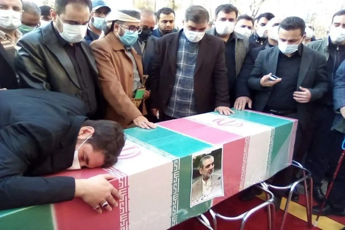 مراسم تشییع شهید حسن ایرلو سفیر ایران در یمن