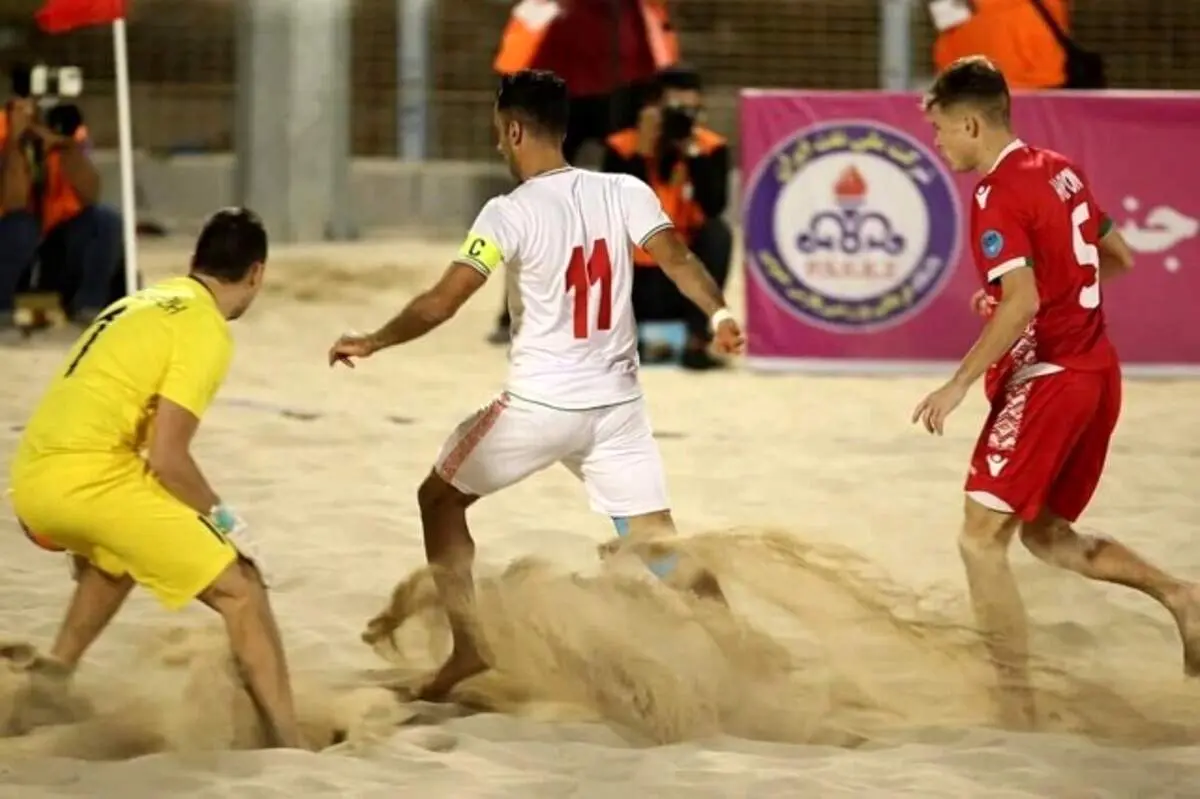 فوتبال ساحلی/ ایران ۵ - بلاروس ۲